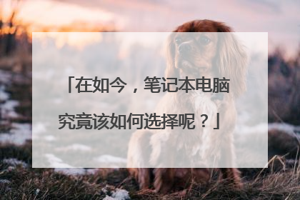 在如今,笔记本电脑究竟该如何选择呢?