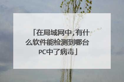 在局域网中,有什么软件能检测到哪台PC中了病毒