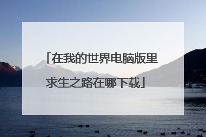在我的世界电脑版里求生之路在哪下载