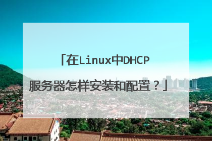 在Linux中DHCP服务器怎样安装和配置？