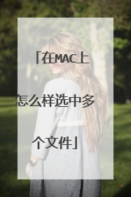 在MAC上怎么样选中多个文件