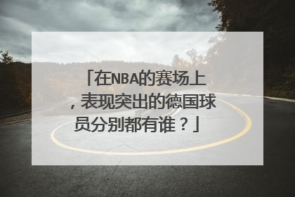 在NBA的赛场上,表现突出的德国球员分别都有谁?