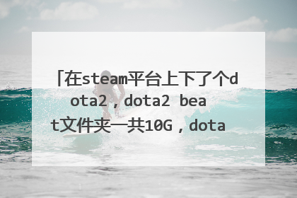 在steam平台上下了个dota2,dota2 beat文件夹一共10G,dota文件夹里86个VPK 文件9.13G。这能清理吗?