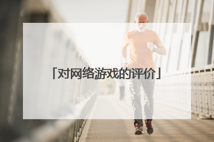 对网络游戏的评价