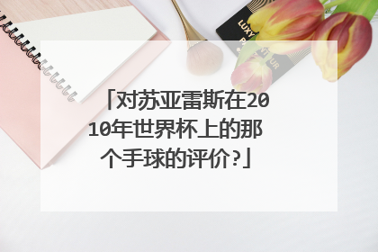 对苏亚雷斯在2010年世界杯上的那个手球的评价?