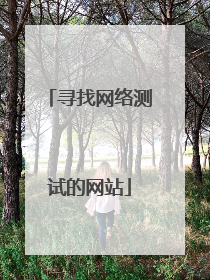 寻找网络测试的网站