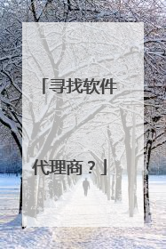 寻找软件代理商?