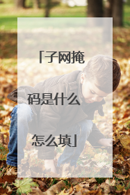 子网掩码是什么怎么填