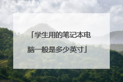 学生用的笔记本电脑一般是多少英寸
