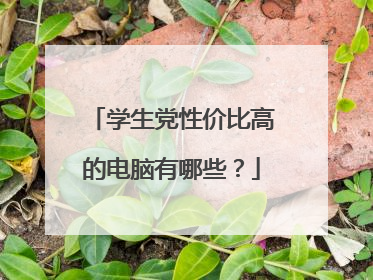 学生党性价比高的电脑有哪些?