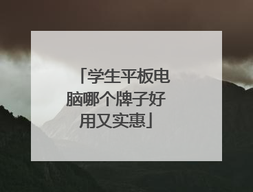 学生平板电脑哪个牌子好用又实惠