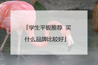 学生平板推荐 买什么品牌比较好