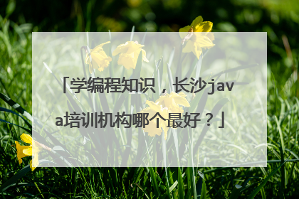 学编程知识,长沙java培训机构哪个最好?