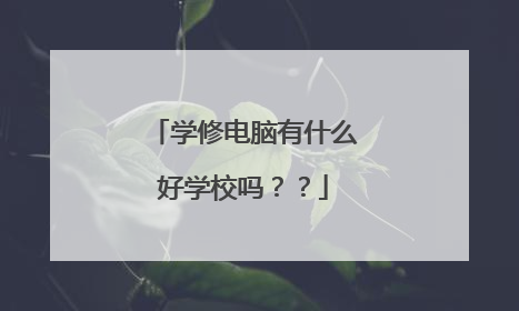 学修电脑有什么好学校吗??