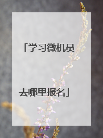 学习微机员去哪里报名