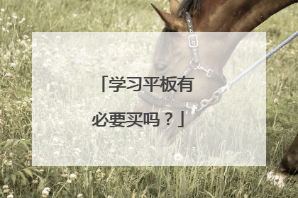 学习平板有必要买吗?
