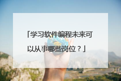 学习软件编程未来可以从事哪些岗位？