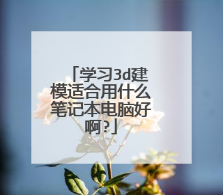 学习3d建模适合用什么笔记本电脑好啊?