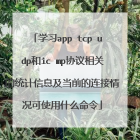 学习app tcp udp和ic mp协议相关的统计信息及当前的连接情况可使用什么命令