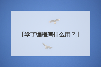 学了编程有什么用?
