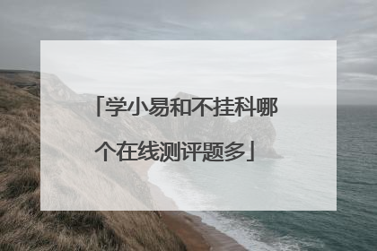 学小易和不挂科哪个在线测评题多