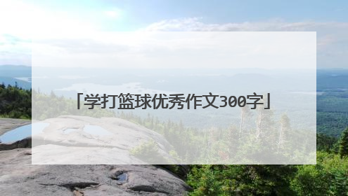 学打篮球优秀作文300字