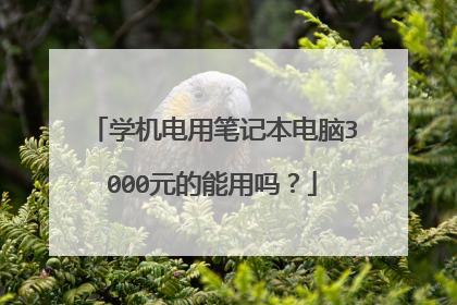 学机电用笔记本电脑3000元的能用吗?