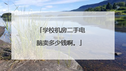 学校机房二手电脑卖多少钱啊。