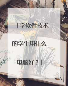 学软件技术的学生用什么电脑好?