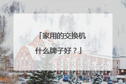 家用的交换机什么牌子好?