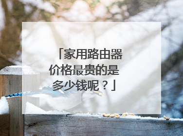 家用路由器价格最贵的是多少钱呢？