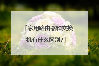 家用路由器和交换机有什么区别?