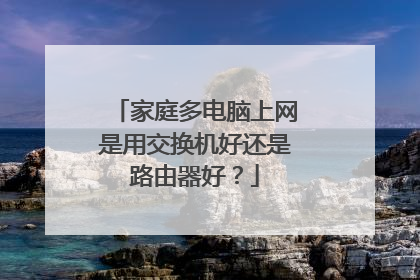 家庭多电脑上网是用交换机好还是路由器好？
