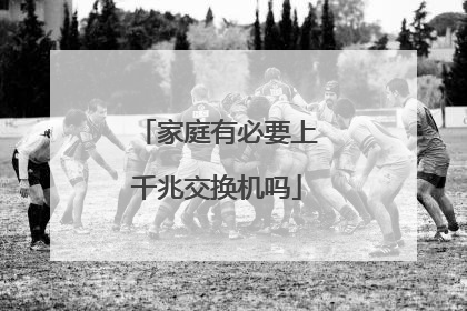 家庭有必要上千兆交换机吗