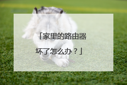 家里的路由器坏了怎么办?