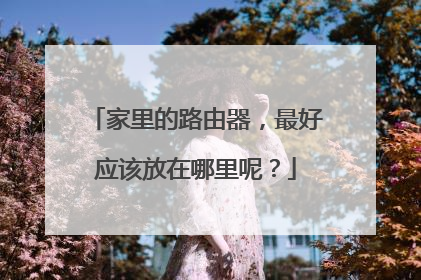 家里的路由器，最好应该放在哪里呢？
