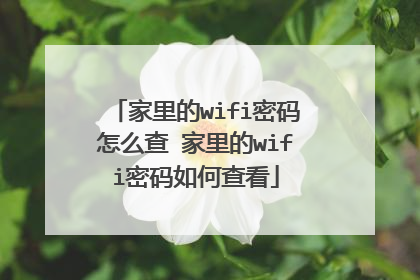 家里的wifi密码怎么查 家里的wifi密码如何查看