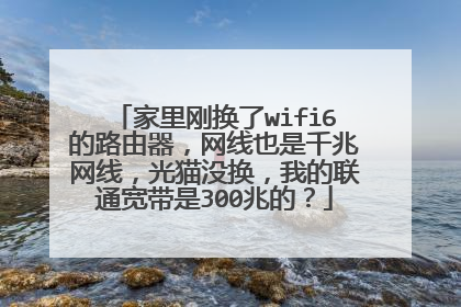 家里刚换了wifi6的路由器，网线也是千兆网线，光猫没换，我的联通宽带是300兆的？