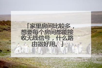 家里房间比较多，想要每个房间都能接收无线信号，什么路由器好用。