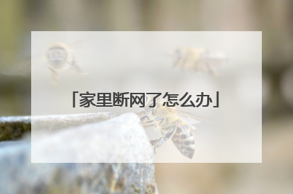 家里断网了怎么办