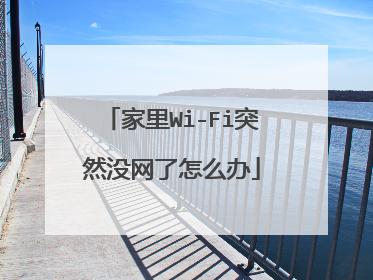 家里Wi-Fi突然没网了怎么办