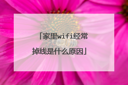家里wifi经常掉线是什么原因