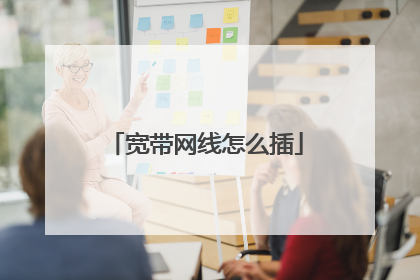 宽带网线怎么插