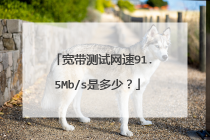 宽带测试网速91.5Mb/s是多少?