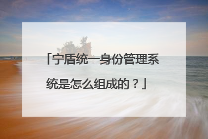 宁盾统一身份管理系统是怎么组成的？