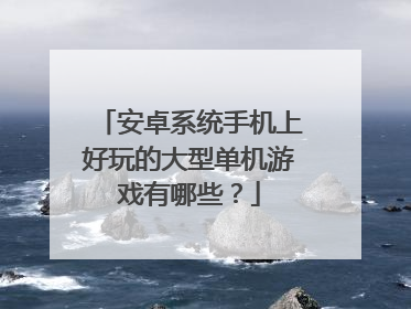 安卓系统手机上好玩的大型单机游戏有哪些?