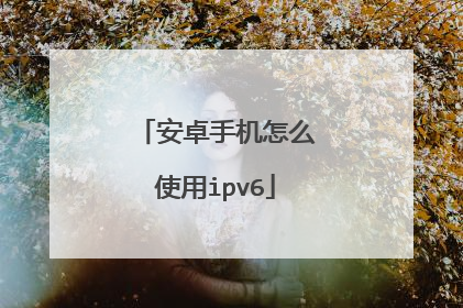 安卓手机怎么使用ipv6