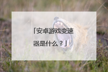 安卓游戏变速器是什么?