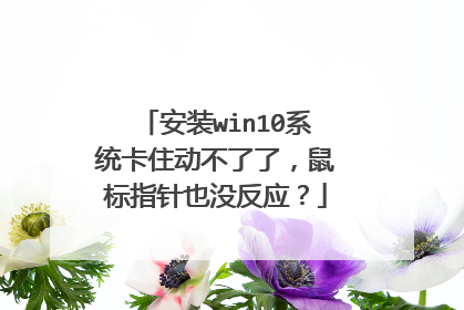 安装win10系统卡住动不了了，鼠标指针也没反应？