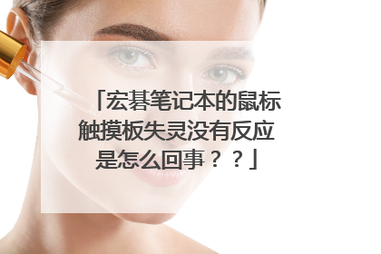 宏碁笔记本的鼠标触摸板失灵没有反应是怎么回事？？